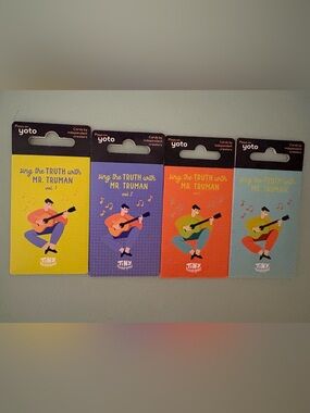 Sing the Truth with Mr. Truman Yoto Cards all brand new Volume 1,2,3&4